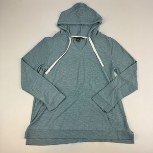 Free Fly Womens Size M Lightweight Hoodie Sweatshirt Bamboo Blue